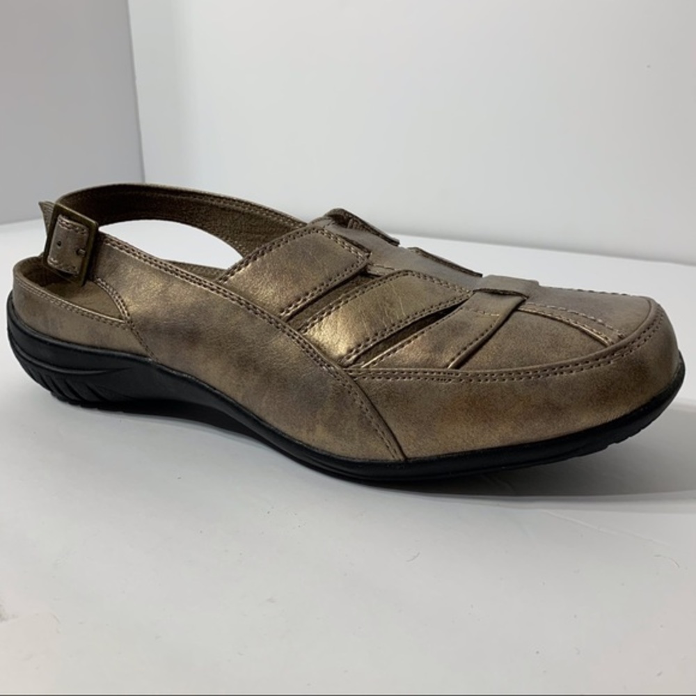 NIB Easy Street‎ Comfort Wave Gold Sportster Clog
